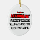 Funny Accountant .. Zweifel Keramikornament (Rechts)