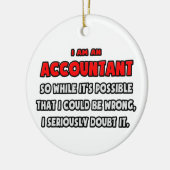 Funny Accountant .. Zweifel Keramikornament (Links)