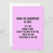 Funny Accountants - Being Accountant is Easy Ankündigung (Vorne/Hinten)