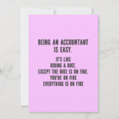 Funny Accountants - Being Accountant is Easy Dankeskarte (Vorderseite)