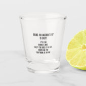 Funny Accountants - Being Accountant is Easy Schnapsglas (Vorderseite)