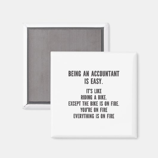 Funny Accountants - Buchhalter sein ist einfach Magnet (Vorderseite/Rückseite)