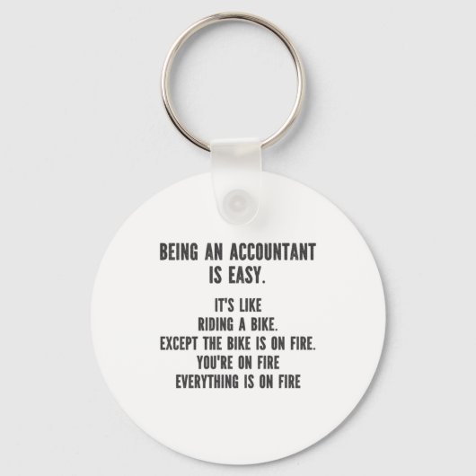 Funny Accountants - Buchhalter sein ist einfach Schlüsselanhänger (Vorderseite)