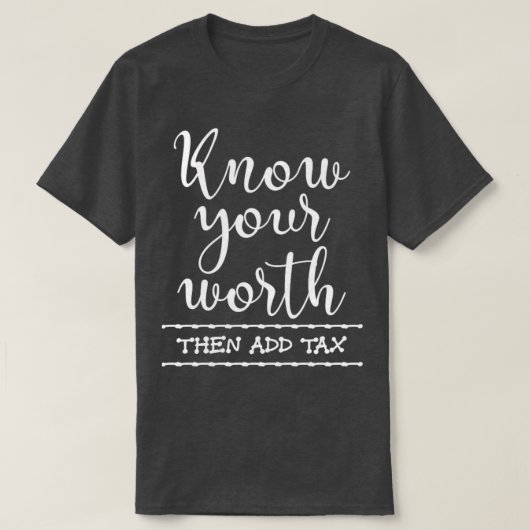 Funny Accounting Geschenksteuer Saisonsteuer T-Shirt (Design vorne)