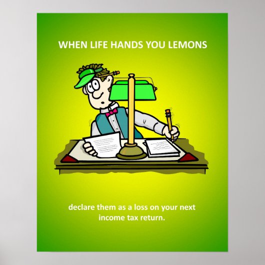 Funny Accounting Income Tax Advisor Poster (Vorne)