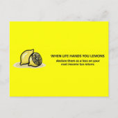 Funny Accounting Income Tax Advisor Postkarte (Vorderseite)