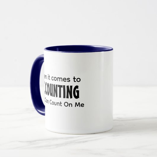 Funny accounting Memes Pun Joke Funny Mug Quotes Tasse (Vorderseite Links)