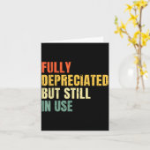 Funny Accounting Retro Fully Depreciated But Still Karte (Gelbe Blume)