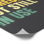 Funny Accounting Retro Fully Depreciated But Still Poster (Ecke)