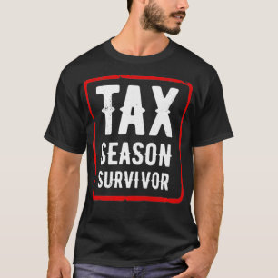 Funny Accounting Spaß Tax Season Survivor Shirt P