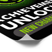 Funny Achievement Unlocks Gift Paare Video Game Poster (Ecke)