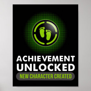 Funny Achievement Unlocks Gift Paare Video Game Poster