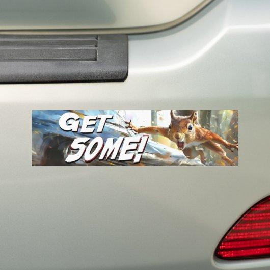 Funny Action Eichhörnchen Autoaufkleber "Get some" (Auf Auto)