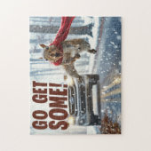 Funny Action Eichhörnchen Jigsaw Puzzle "Get some" (Vertikal)