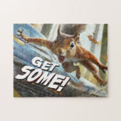 Funny Action Eichhörnchen Jigsaw Puzzle "Get some" (Horizontal)