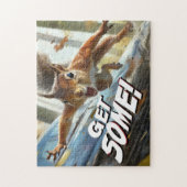 Funny Action Eichhörnchen Jigsaw Puzzle "Get some" (Vertikal)