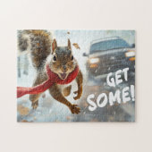 Funny Action Eichhörnchen Jigsaw Puzzle "Get some" (Horizontal)