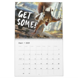 Funny Action Eichhörnchen Kalender 2025 "Get some"