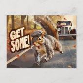 Funny Action Eichhörnchen Postcard "Get some" Postkarte (Vorderseite)