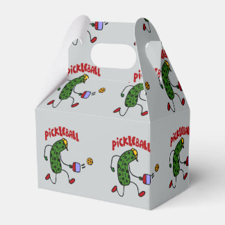 Funny Action Pickle Pickall Pickleball Cartoon Geschenkschachtel