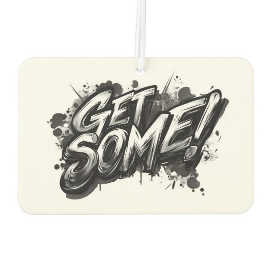 Funny Action Squirrel Air Freshener "Get some" Autolufterfrischer (Rückseite)