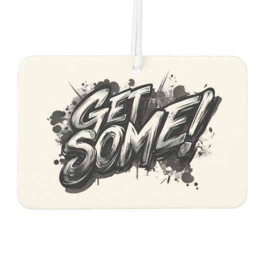 Funny Action Squirrel Air Freshener "Get some" Autolufterfrischer (Rückseite)