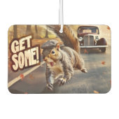 Funny Action Squirrel Air Freshener "Get some" Autolufterfrischer (Vorderseite)