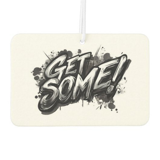 Funny Action Squirrel Air Freshener "Get some" Autolufterfrischer (Rückseite)