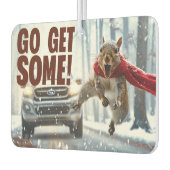 Funny Action Squirrel Air Freshener "Get some" Autolufterfrischer (Links)