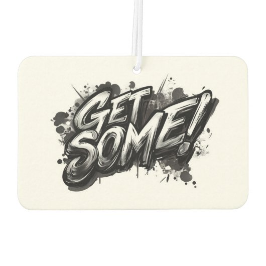 Funny Action Squirrel Air Freshener "Get some" Autolufterfrischer (Rückseite)