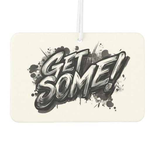Funny Action Squirrel Air Freshener "Get some" Autolufterfrischer (Rückseite)