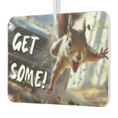 Funny Action Squirrel Air Freshener "Get some" Autolufterfrischer (Links)