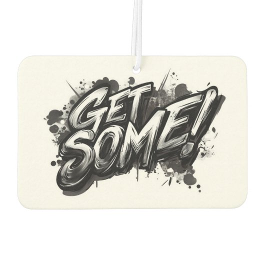 Funny Action Squirrel Air Freshener "Get some" Autolufterfrischer (Rückseite)