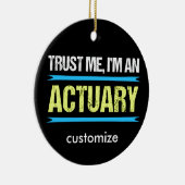 Funny Actuary Custom Christmas Keramik Ornament (Rechts)
