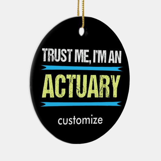 Funny Actuary Custom Christmas Keramik Ornament (Rechts)