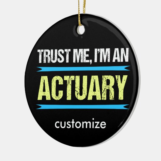 Funny Actuary Custom Christmas Keramik Ornament (Links)