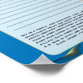 Funny Ad-Lib / Compliment Game Brautparty Poster (Ecke)