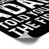 Funny Adam If At First You Don't Succeed Try Doing Poster (Ecke)