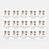 Funny Add Foto maßgeschneiderte Braut & Groom Hoch Geschenkpapier Set (Vorderseite)