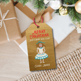 Funny Add Foto Nutcracker's Clara Frohe Weihnachte Geschenkanhänger