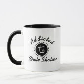Funny Addicdicted an Chole BhatureChai Tea Pun Tasse (Links)