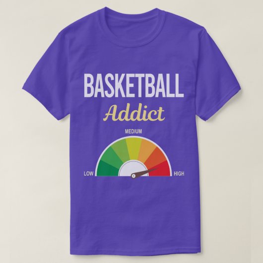 Funny Addict Basketball T-Shirt (Design vorne)