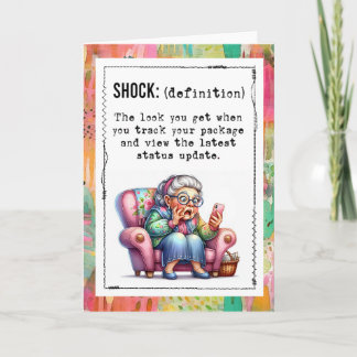 Funny Addicted To Online Shopping  Karte