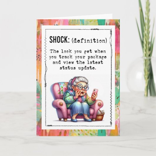 Funny Addicted To Online Shopping Karte (Vorderseite)