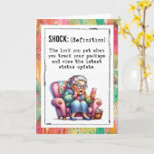 Funny Addicted To Online Shopping Karte (Gelbe Blume)