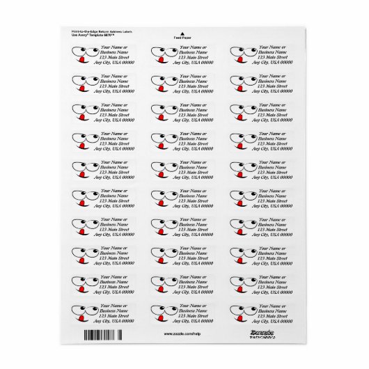 Funny Address Labels (Vorne)
