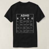 Funny ADHD Awareness Bingo Autissupport T-Shirt (Design vorne)