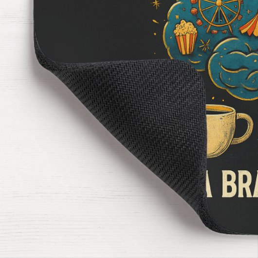 Funny ADHD Brain Carnival Mouse Pad Mousepad (Ecke)