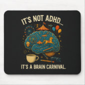Funny ADHD Brain Carnival Mouse Pad Mousepad (Vorne)
