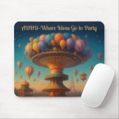 Funny ADHD Brainstorm Mouse Pad Mousepad (Mit Mouse)